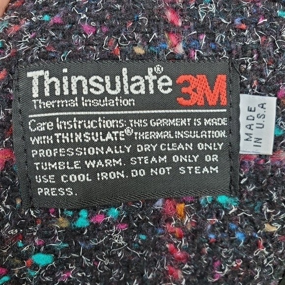 Vintage 80s Retro 3M Thinsulate Wool Acadamia Tartan Plaid Outlander Trench Coat - Picture 8 of 9